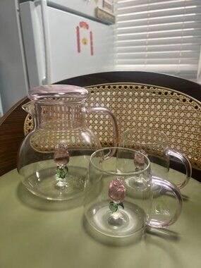 Rose water  kettle and cup set